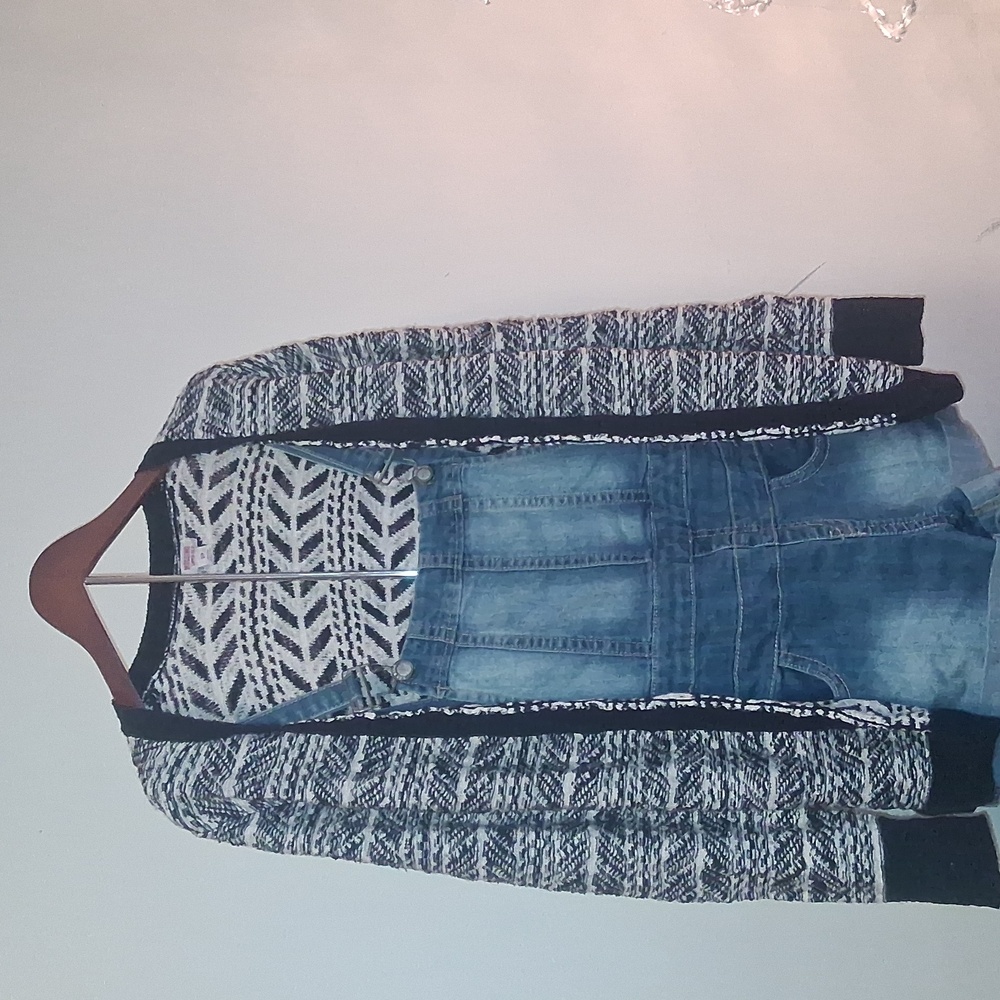 Women's Blue Denim Overalls Size 7 Short Shorts